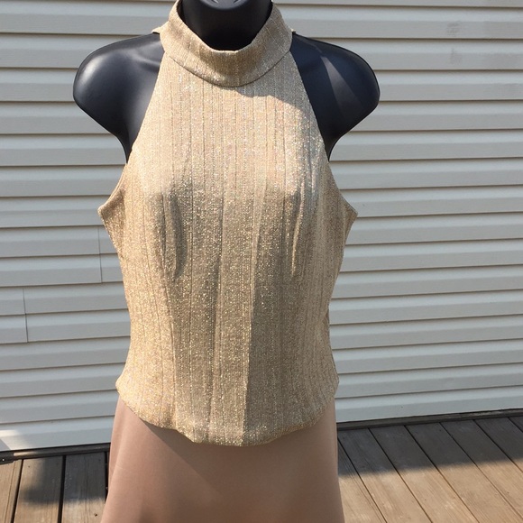 4 / $15 Dave & Johnny women’s gold skirt, top and shawl outfit - Picture 3 of 10